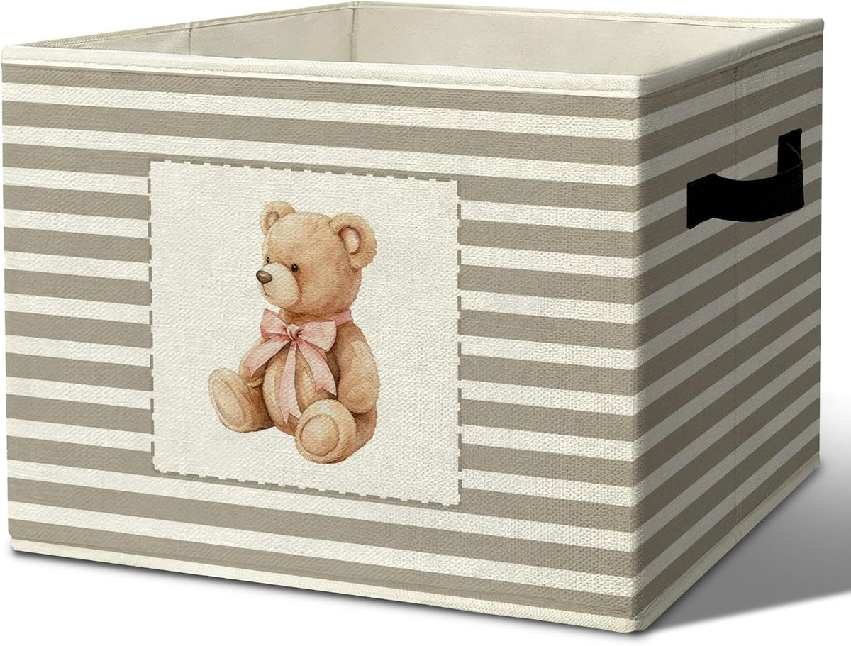 Rustic Where the Wild Ones Play Storage Bins Boxes with Handles - Colors A