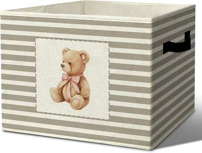 Rustic Where the Wild Ones Play Storage Bins Boxes with Handles - Colors A