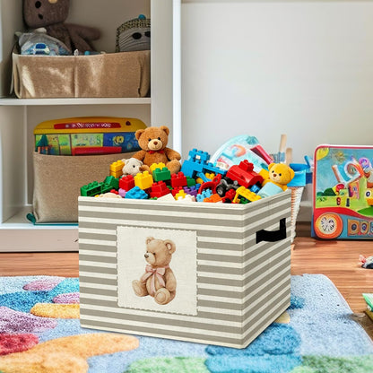Rustic Where the Wild Ones Play Storage Bins Boxes with Handles - Colors A