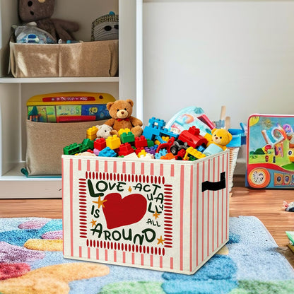 Rustic Where the Wild Ones Play Storage Bins Boxes with Handles - Colors A