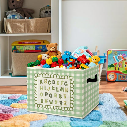 Rustic Where the Wild Ones Play Storage Bins Boxes with Handles - Colors A