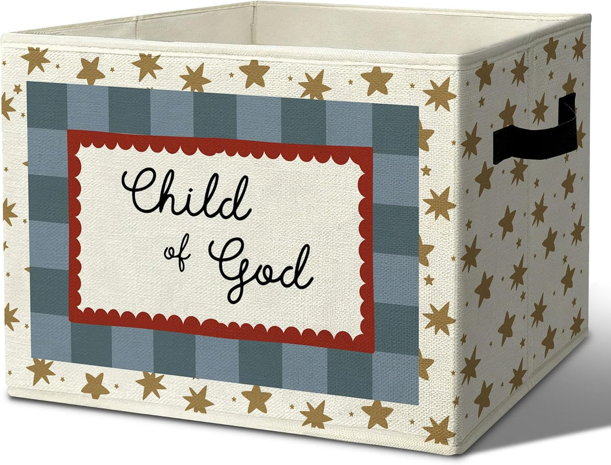 Rustic Where the Wild Ones Play Storage Bins Boxes with Handles - Colors A