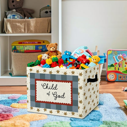 Rustic Where the Wild Ones Play Storage Bins Boxes with Handles - Colors A