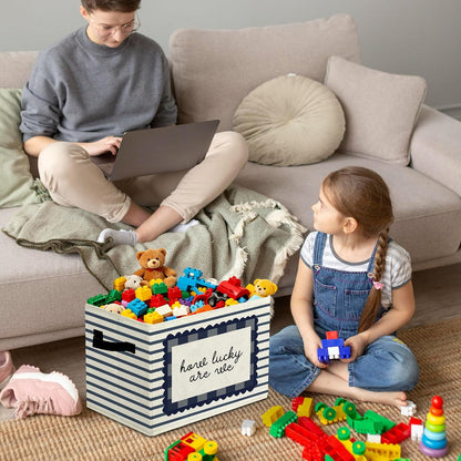 Rustic Where the Wild Ones Play Storage Bins Boxes with Handles - Colors A