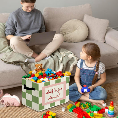 Rustic Where the Wild Ones Play Storage Bins Boxes with Handles - Colors A