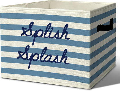 Rustic Where the Wild Ones Play Storage Bins Boxes with Handles - Colors A
