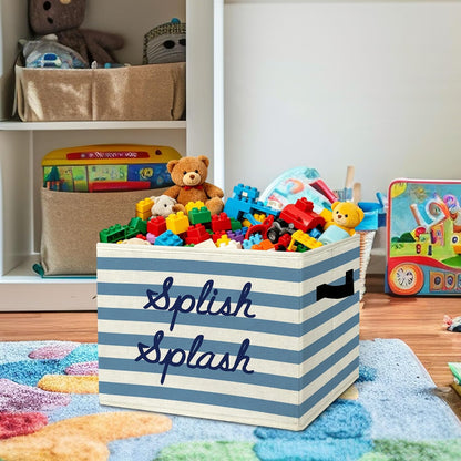 Rustic Where the Wild Ones Play Storage Bins Boxes with Handles - Colors A