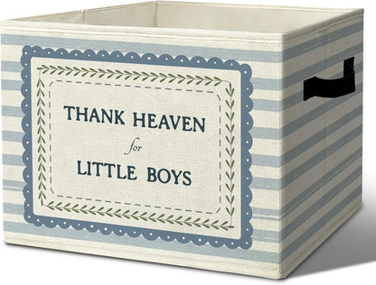 Rustic Where the Wild Ones Play Storage Bins Boxes with Handles - Colors A