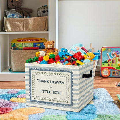 Rustic Where the Wild Ones Play Storage Bins Boxes with Handles - Colors A
