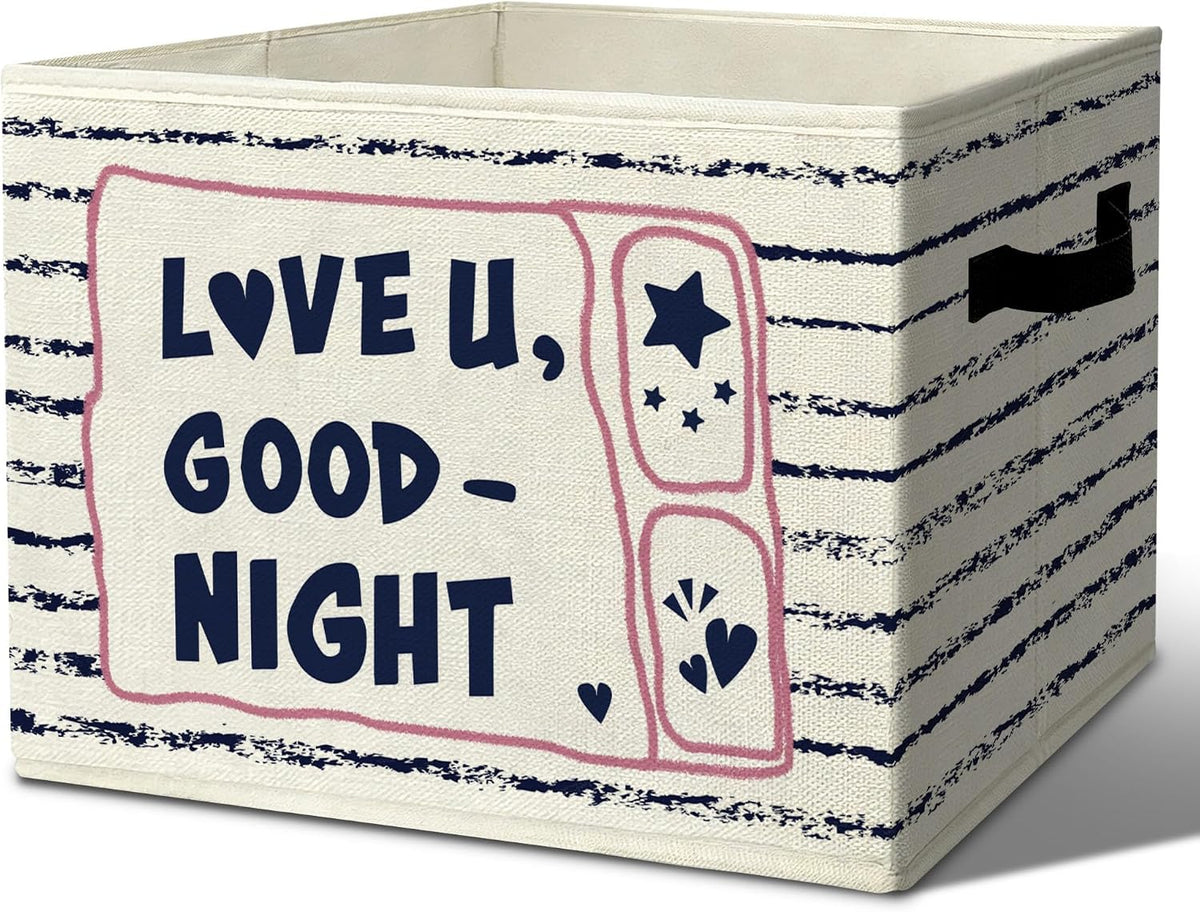 Rustic Where the Wild Ones Play Storage Bins Boxes with Handles - Colors A