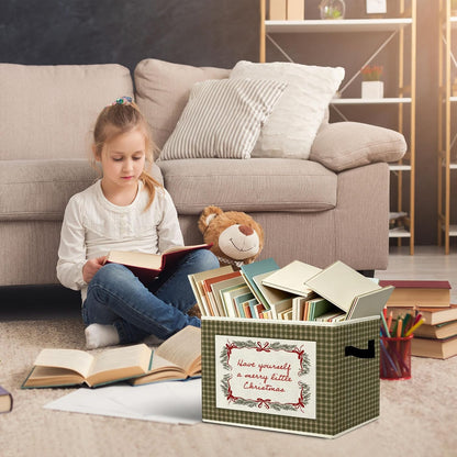 Rustic Where the Wild Ones Play Storage Bins Boxes with Handles - Colors A