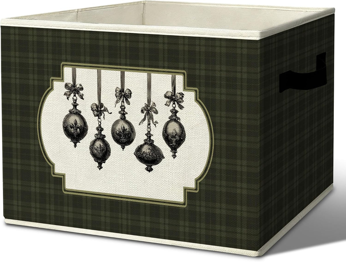 Rustic Where the Wild Ones Play Storage Bins Boxes with Handles - Colors A