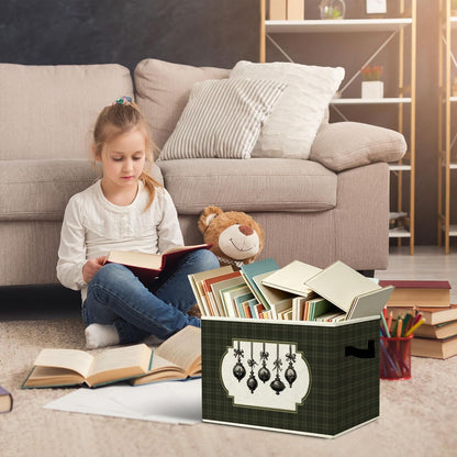 Rustic Where the Wild Ones Play Storage Bins Boxes with Handles - Colors A