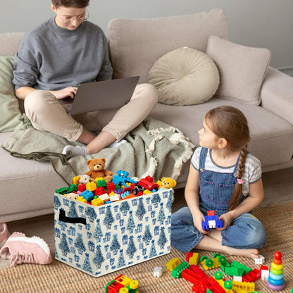 Rustic Where the Wild Ones Play Storage Bins Boxes with Handles - Colors A