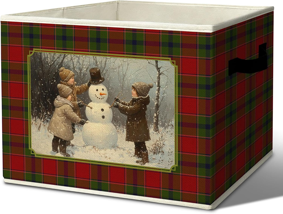 Rustic Where the Wild Ones Play Storage Bins Boxes with Handles - Colors A