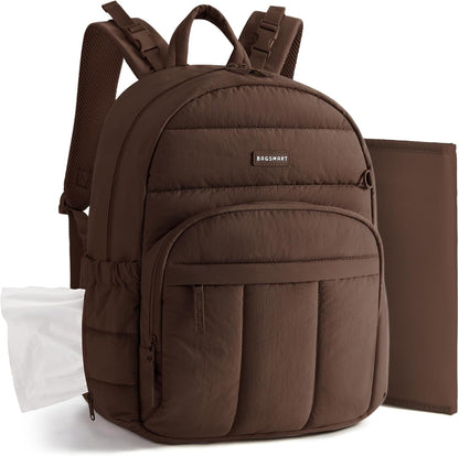 Baby Diaper Bag with Waterproof Pad, Black