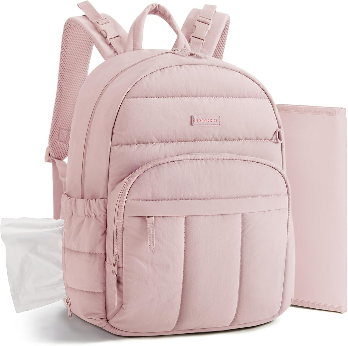 Baby Diaper Bag with Waterproof Pad, Black