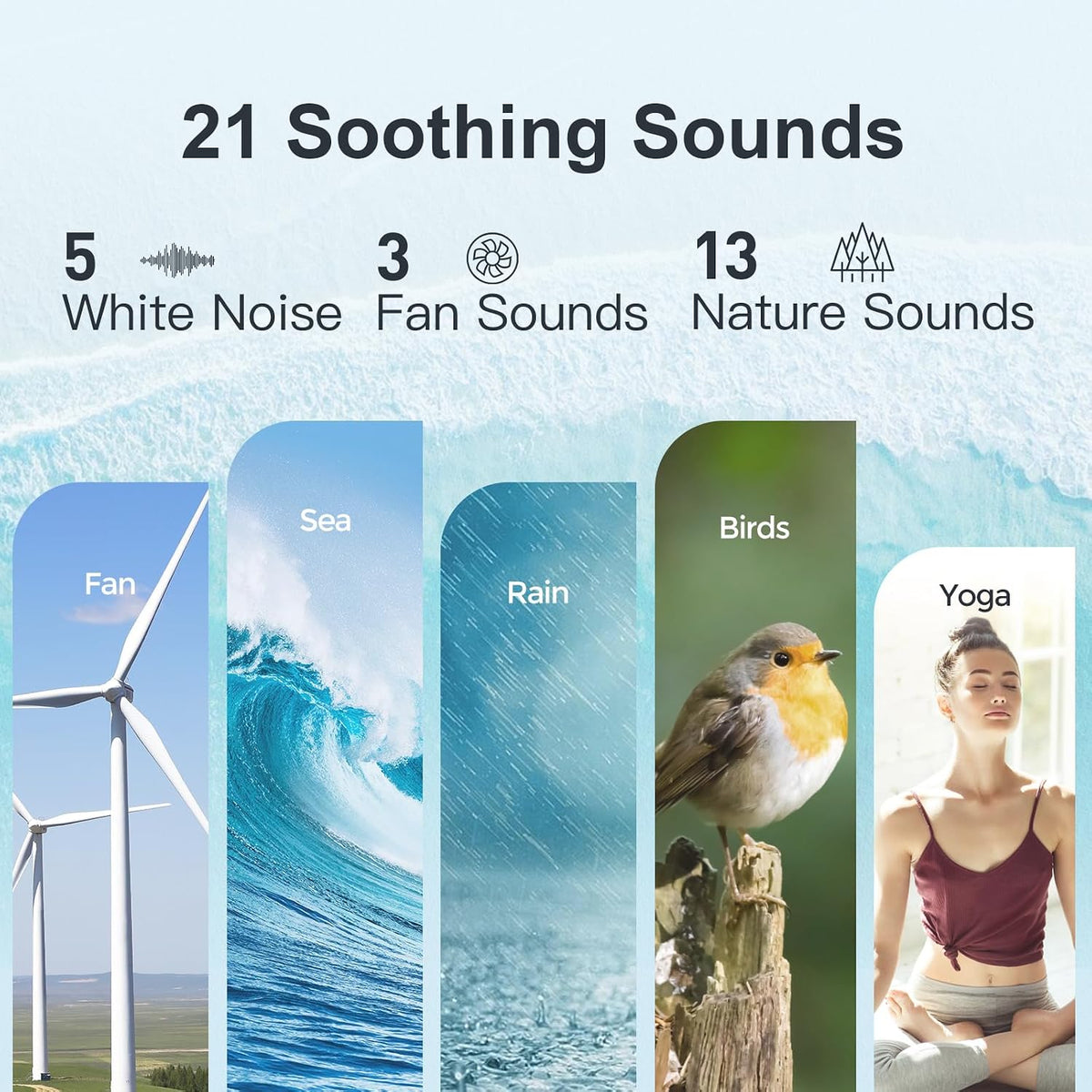 White Noise Sound Machine Alarm Clock with Bluetooth Speaker, Hi-Fi Stereo Sound, 21 Soothing Sounds/7 Night Lights, 0-100% Dimmer/Sleep Timer, Soother for Teens Kids Girls, Bedroom, Pink