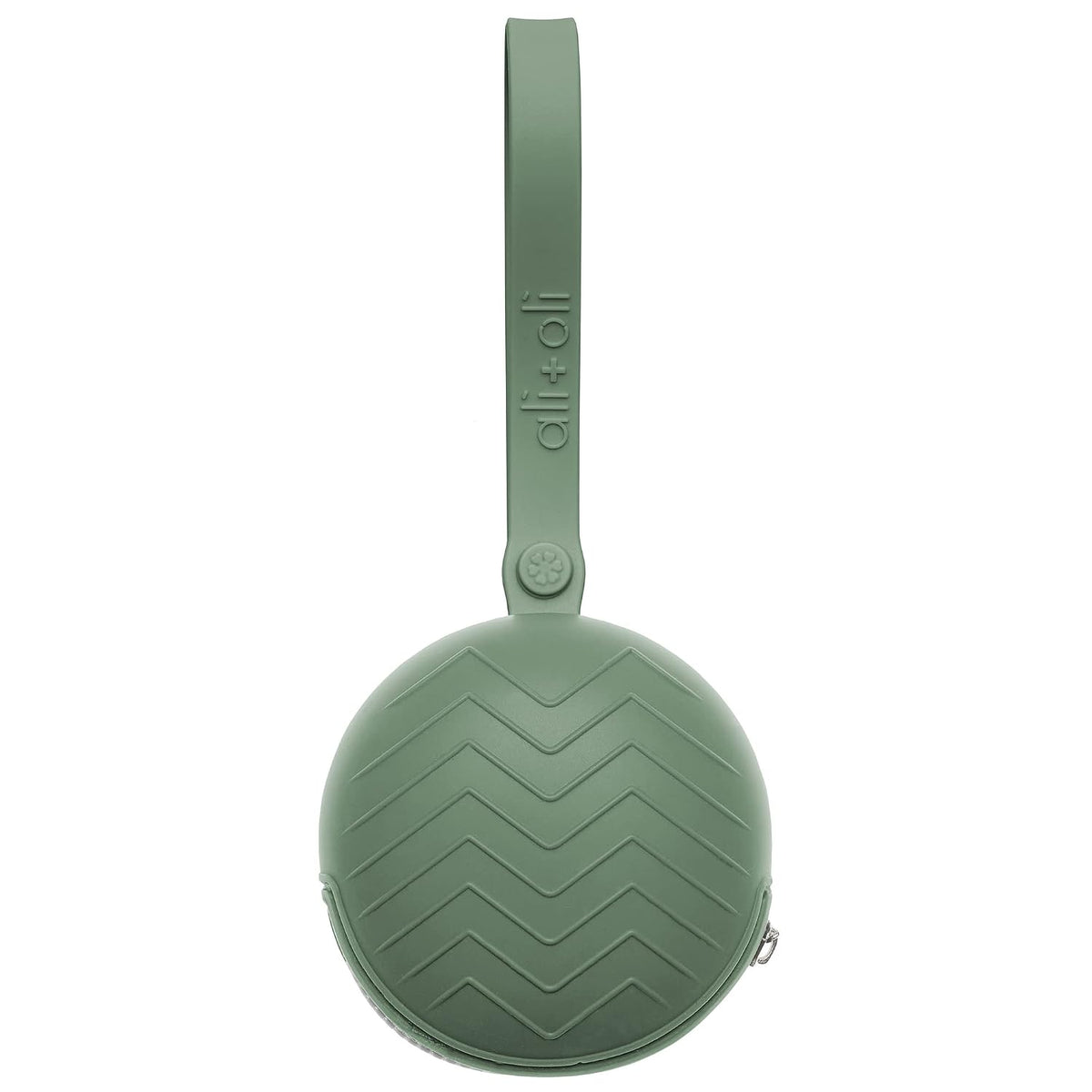 BPA-Free Silicone Pacifier Holder Case (1-pk) Diaper Bag Accessory Newborn Travel Baby Pacifier Pouch (Army Green)