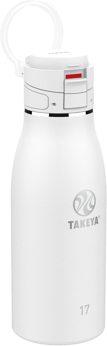 Traveler Stainless Steel Travel Coffee Mug with Flip-Lock Lid (17 oz, Arctic) - Leakproof Insulated Mug for Coffee & Tea