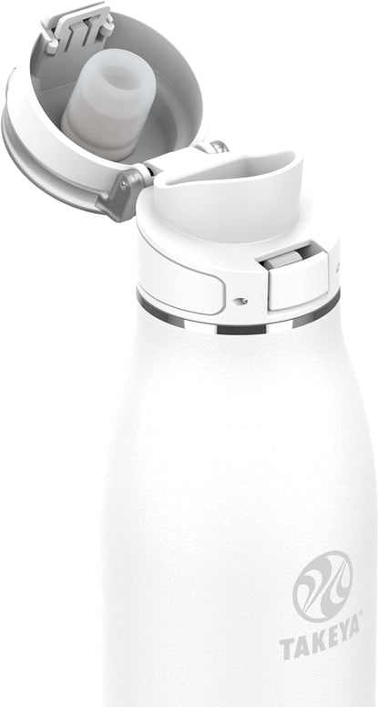 Traveler Stainless Steel Travel Coffee Mug with Flip-Lock Lid (17 oz, Arctic) - Leakproof Insulated Mug for Coffee & Tea