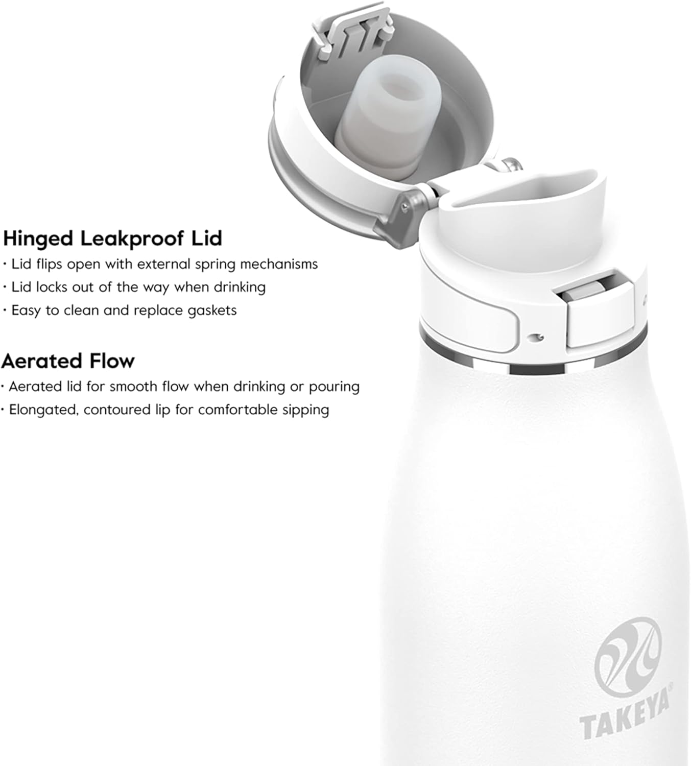 Traveler Stainless Steel Travel Coffee Mug with Flip-Lock Lid (17 oz, Arctic) - Leakproof Insulated Mug for Coffee & Tea