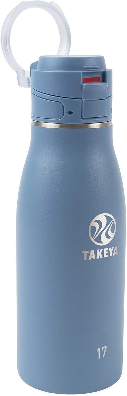 Traveler Stainless Steel Travel Coffee Mug with Flip-Lock Lid (17 oz, Arctic) - Leakproof Insulated Mug for Coffee & Tea