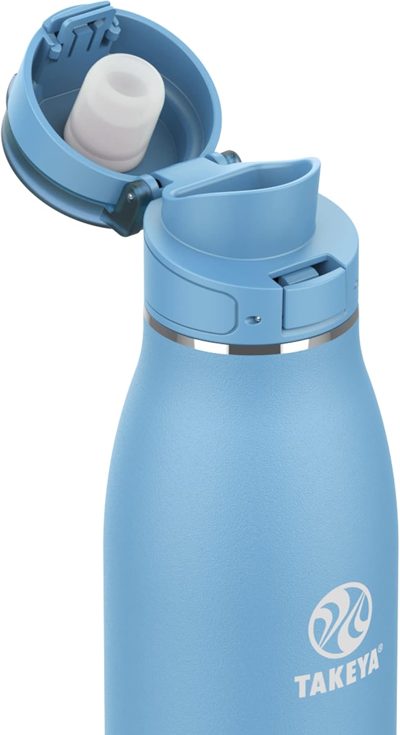 Traveler Stainless Steel Travel Coffee Mug with Flip-Lock Lid (17 oz, Arctic) - Leakproof Insulated Mug for Coffee & Tea