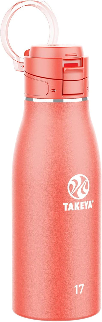 Traveler Stainless Steel Travel Coffee Mug with Flip-Lock Lid (17 oz, Arctic) - Leakproof Insulated Mug for Coffee & Tea