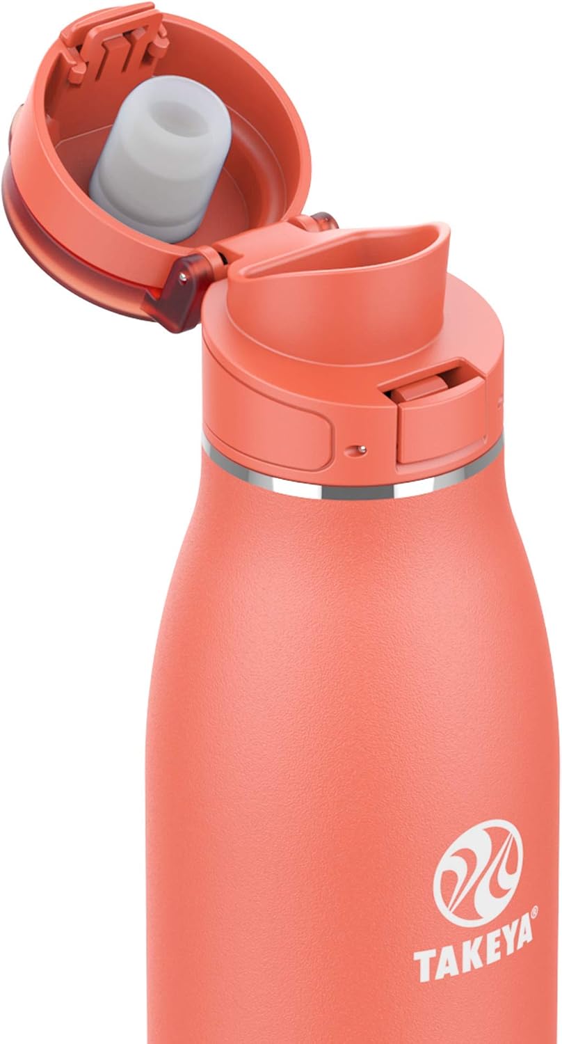 Traveler Stainless Steel Travel Coffee Mug with Flip-Lock Lid (17 oz, Arctic) - Leakproof Insulated Mug for Coffee & Tea