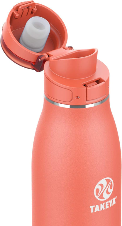 Traveler Stainless Steel Travel Coffee Mug with Flip-Lock Lid (17 oz, Arctic) - Leakproof Insulated Mug for Coffee & Tea