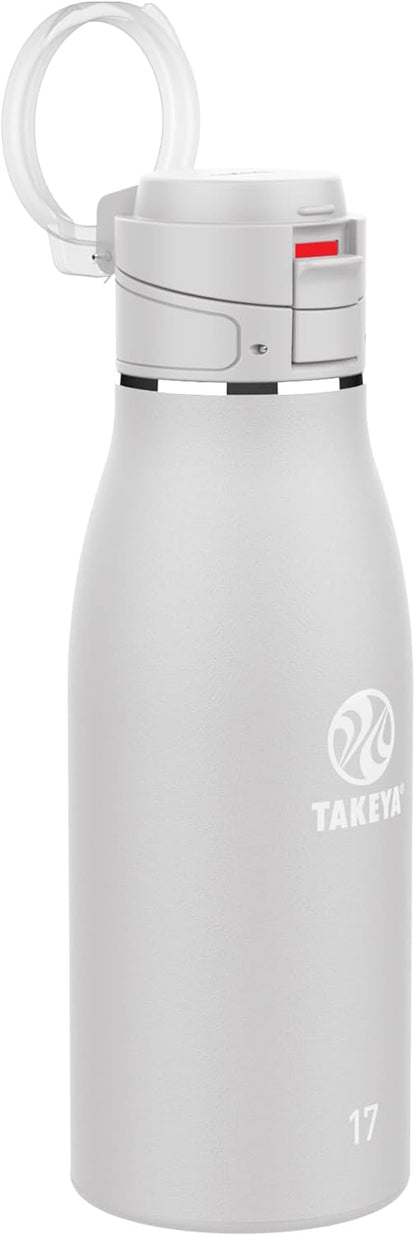 Traveler Stainless Steel Travel Coffee Mug with Flip-Lock Lid (17 oz, Arctic) - Leakproof Insulated Mug for Coffee & Tea