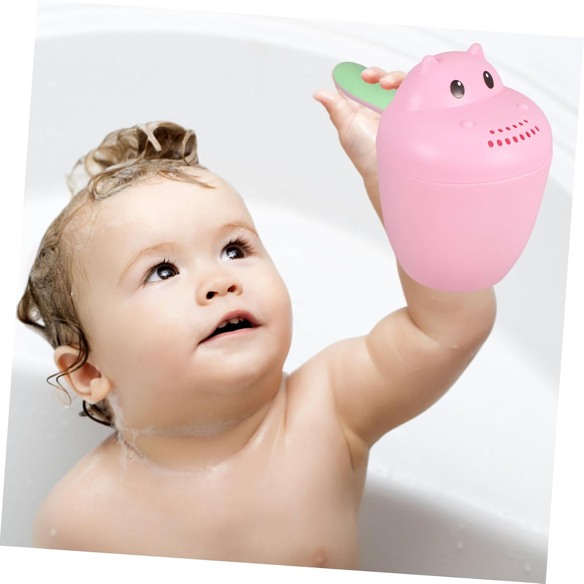 Baby Bath Rinse Cup for Toddlers – Large Food-Grade Shampoo Rinser Waterfall Design – for Hair Washing in Bathtubs and Showers