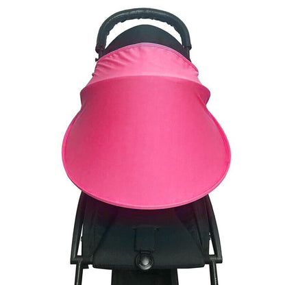 Stroller Sun Shade Protects Baby from Mosquitoes and UV, Extender, See-Through Mesh Cover for Joggers & Summer Pink