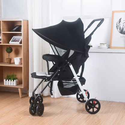 Stroller Sun Shade Protects Baby from Mosquitoes and UV, Extender, See-Through Mesh Cover for Joggers & Summer Pink