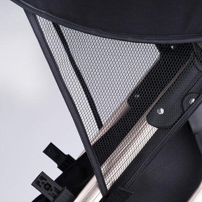 Stroller Sun Shade Protects Baby from Mosquitoes and UV, Extender, See-Through Mesh Cover for Joggers & Summer Pink