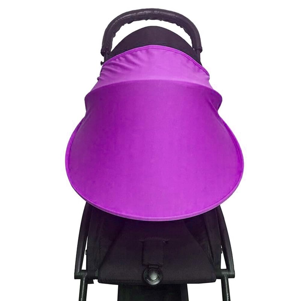 Stroller Sun Shade Protects Baby from Mosquitoes and UV, Extender, See-Through Mesh Cover for Joggers & Summer Pink