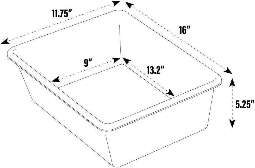 Plastic Storage Bins for Kids, Large Removable Toy Organizer