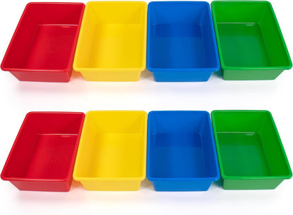 Plastic Storage Bins for Kids, Large Removable Toy Organizer