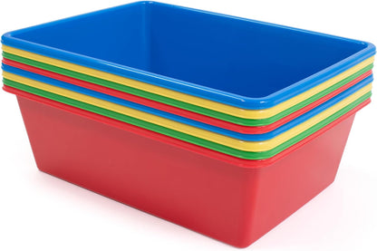 Plastic Storage Bins for Kids, Large Removable Toy Organizer