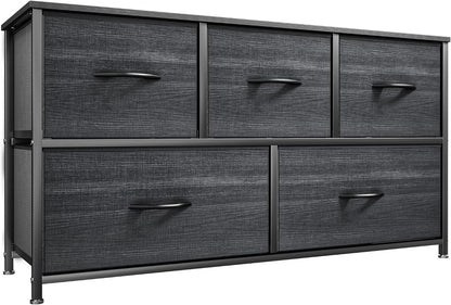 Dresser with 4 Drawers - Fabric Storage Tower