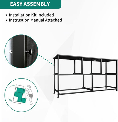 Dresser with 4 Drawers - Fabric Storage Tower