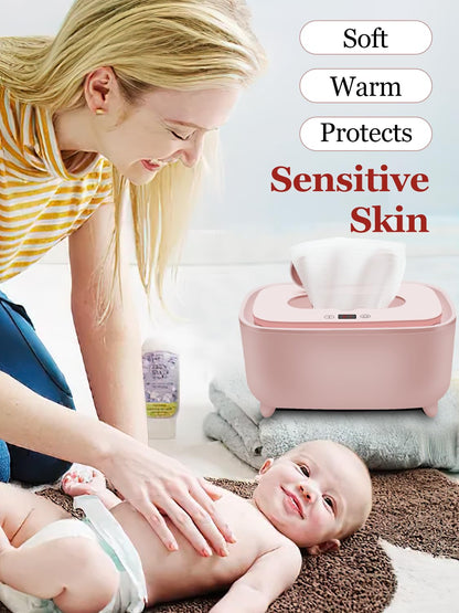 Wipe Warmer - 2026 New Premium Baby Wet Wipes Dispenser, Baby Wipe Warmer for Home Use - Essential Calentador De Wipes para Bebes - Travel Friendly with Direct Plug-in Power Supply