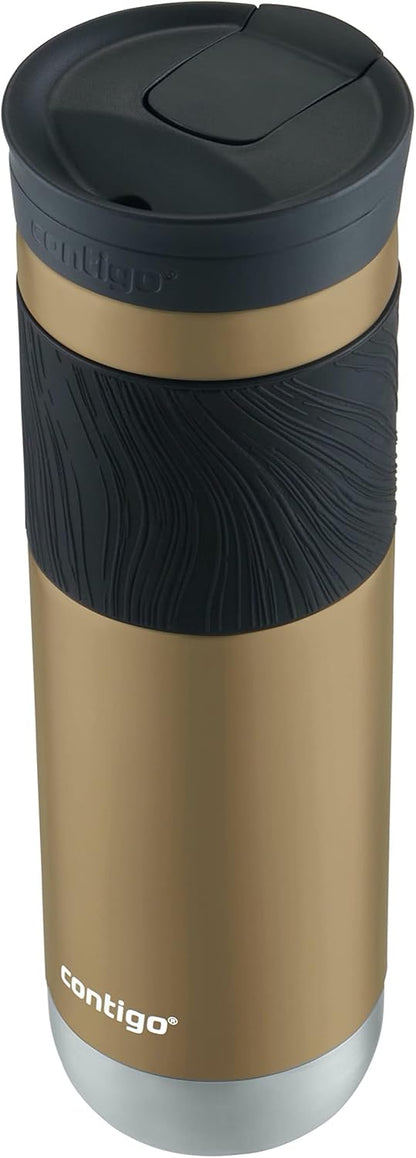 Byron Vacuum-Insulated Stainless Steel Travel Mug with Leak-Proof Lid & Superior 2.0 Stainless Steel Travel Mug with Handle and Leak-Proof Lid