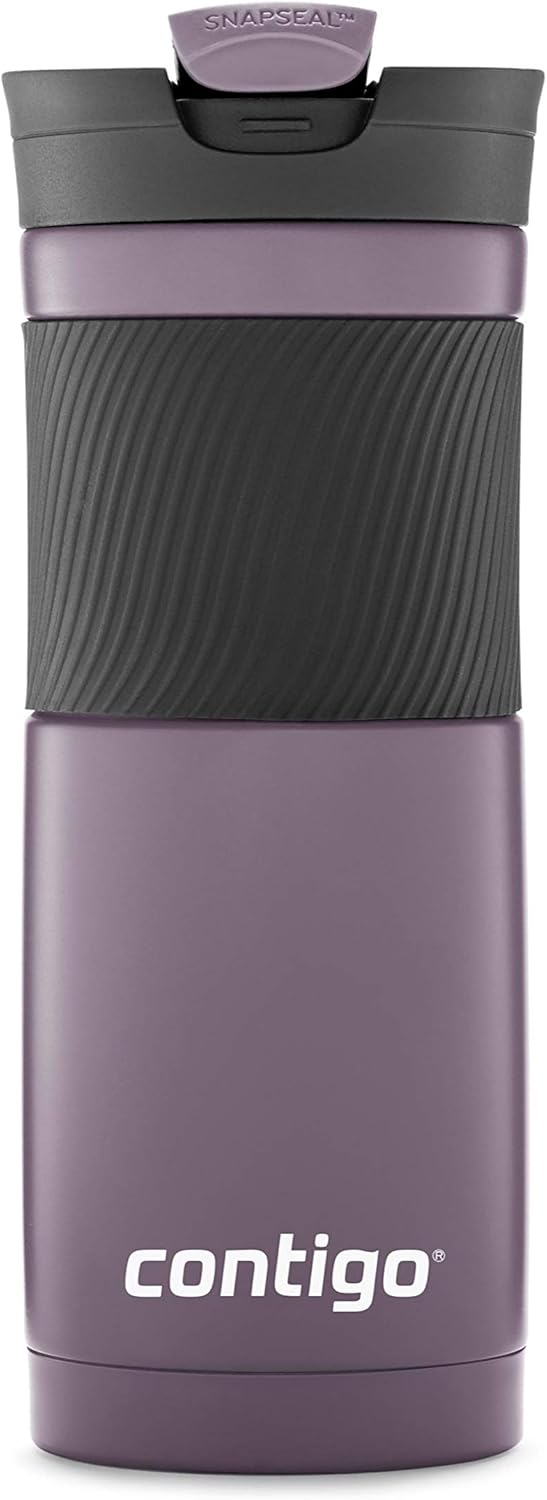 Byron Vacuum-Insulated Stainless Steel Travel Mug with Leak-Proof Lid & Superior 2.0 Stainless Steel Travel Mug with Handle and Leak-Proof Lid