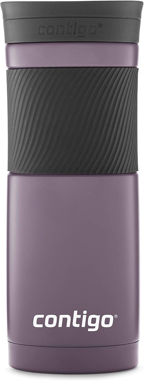 Byron Vacuum-Insulated Stainless Steel Travel Mug with Leak-Proof Lid & Superior 2.0 Stainless Steel Travel Mug with Handle and Leak-Proof Lid