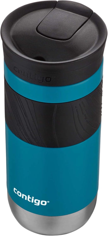 Byron Vacuum-Insulated Stainless Steel Travel Mug with Leak-Proof Lid & Superior 2.0 Stainless Steel Travel Mug with Handle and Leak-Proof Lid