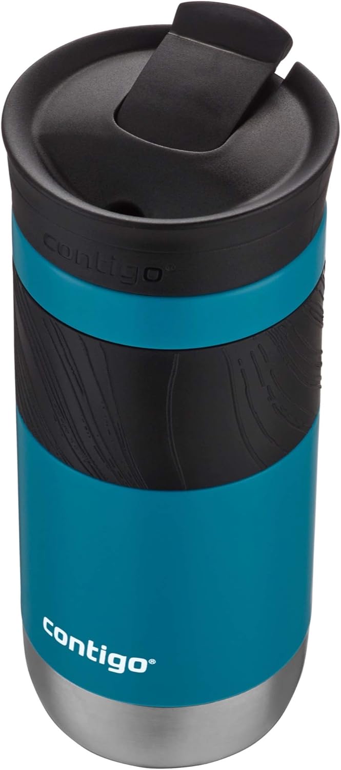 Byron Vacuum-Insulated Stainless Steel Travel Mug with Leak-Proof Lid & Superior 2.0 Stainless Steel Travel Mug with Handle and Leak-Proof Lid