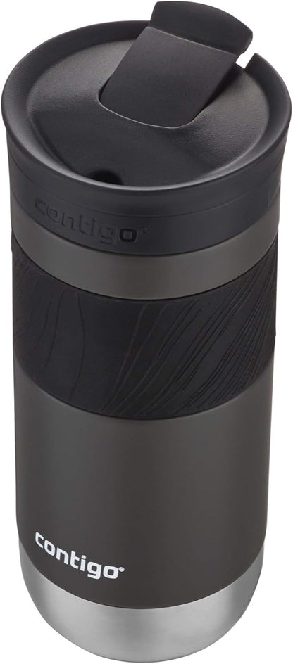 Byron Vacuum-Insulated Stainless Steel Travel Mug with Leak-Proof Lid & Superior 2.0 Stainless Steel Travel Mug with Handle and Leak-Proof Lid