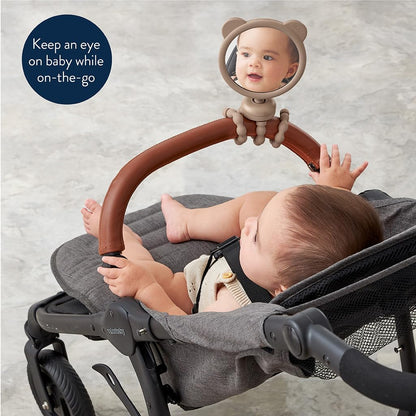 Baby Stroller Fan, Rechargeable Fan with Wraparound Legs (Bear)